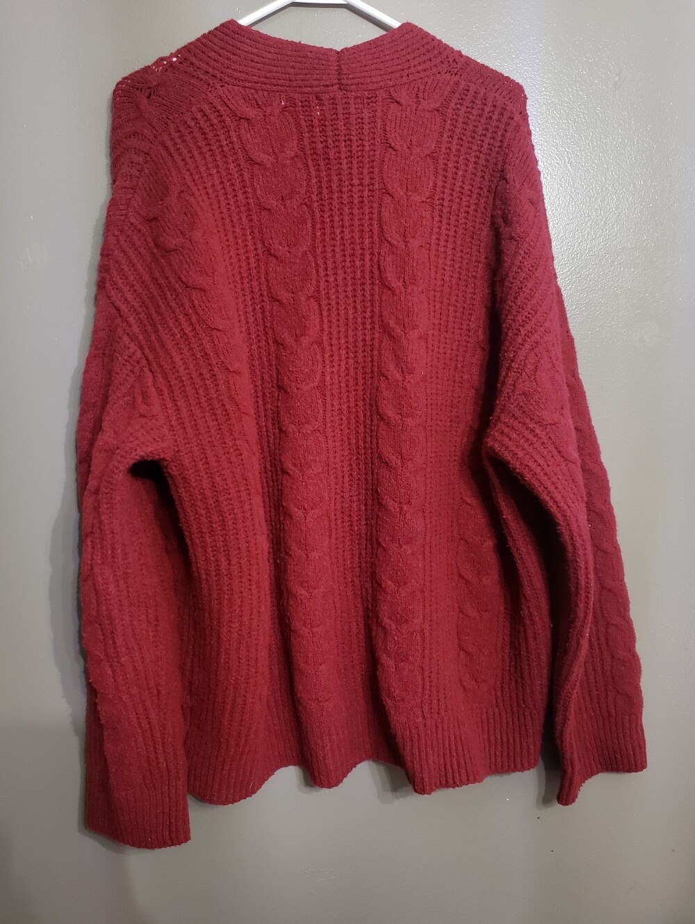 Universal Thread Womens Sweater Cardigan Burgundy Size Large - Picture 7 of 7